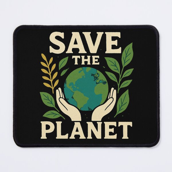 Item preview, Save The Planet, Eco-Friendly Earth Art | Sustainable Nature designed and sold by Oblivyum.