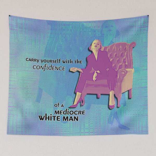 Item preview, La confianza de un hombre blanco mediocre designed and sold by EverAfterCC.