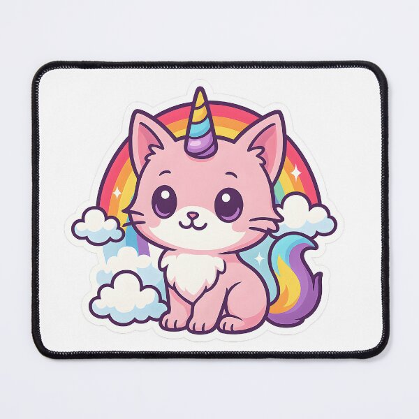 Item preview, Cute Unicorn Cat Rainbow designed and sold by ENPAWO DESIGNS.