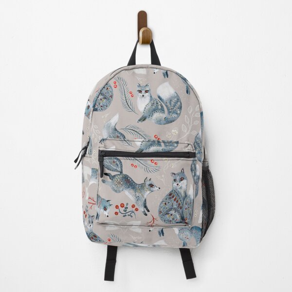 Item preview, Playful foxes in blue designed and sold by Griffletta.