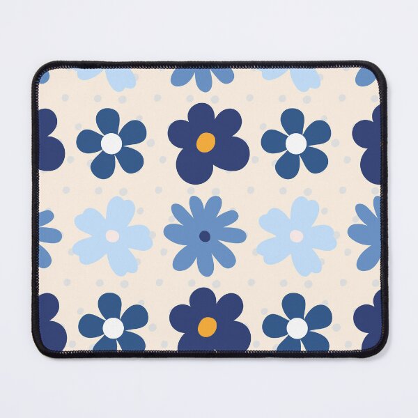 Item preview, Simple blue floral pattern designed and sold by Floraluxe.