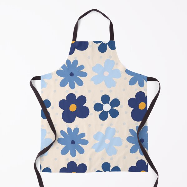 Item preview, Simple blue floral pattern designed and sold by Floraluxe.