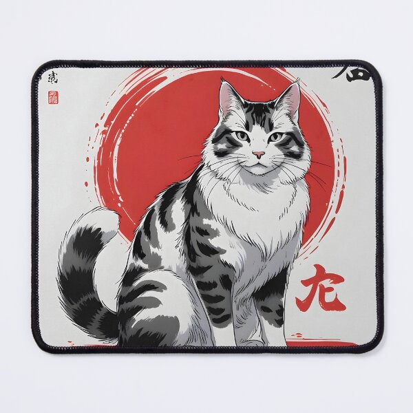 Item preview, Japanese inking cat designed and sold by KawaieMind.