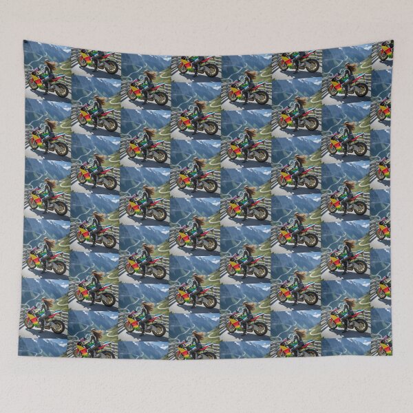 Item preview, Lady Biker Motorcycle Rider Girl Mountain Ride Scenic  designed and sold by Moto Graphix.