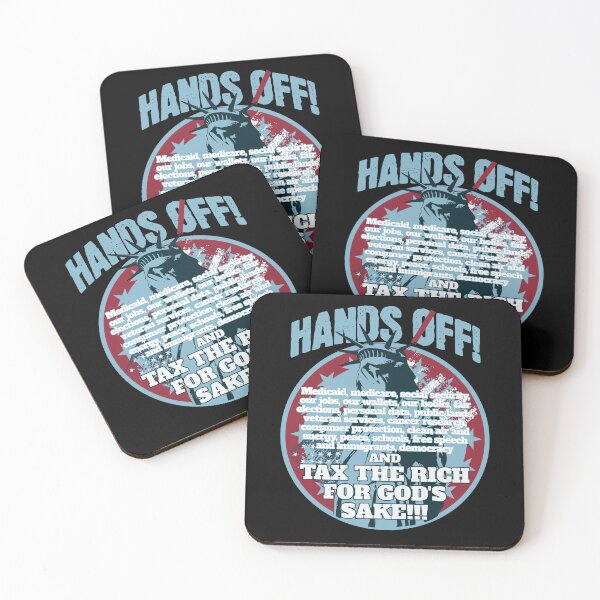 Item preview, HANDS OFF! - STATUE OF LIBERTY - TAX THE RICH FOR GOD'S SAKE designed and sold by justyna-s28.