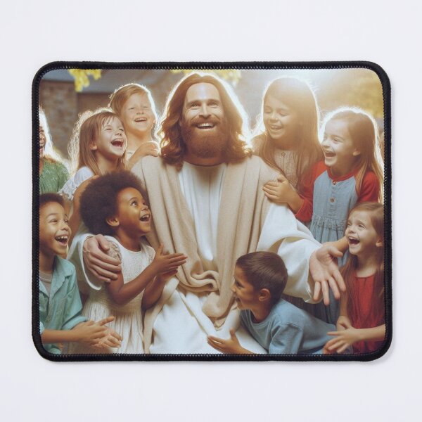 Item preview, Jesus with the Children, Religious Art designed and sold by JesusClub.