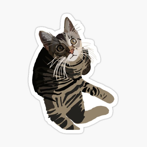 Item preview, Striped cat  designed and sold by raysartco.