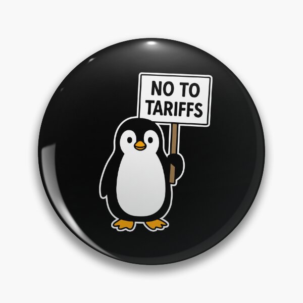 Item preview, NO TO TARIFFS - Penguin designed and sold by JerboaShop.