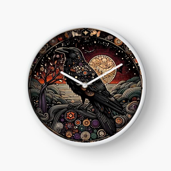 Vista previa del artículo con la obra «El cuervo astral», diseñado y vendido por El Ojo de Lilith.