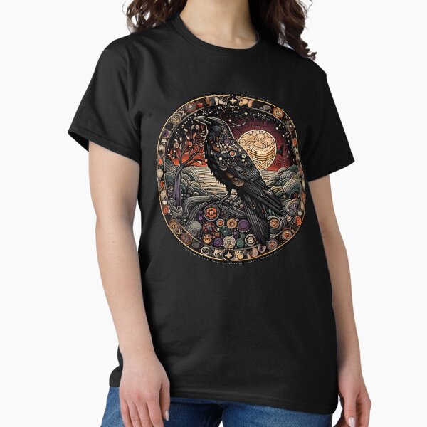 Vista previa del artículo con la obra «El cuervo astral», diseñado y vendido por El Ojo de Lilith.