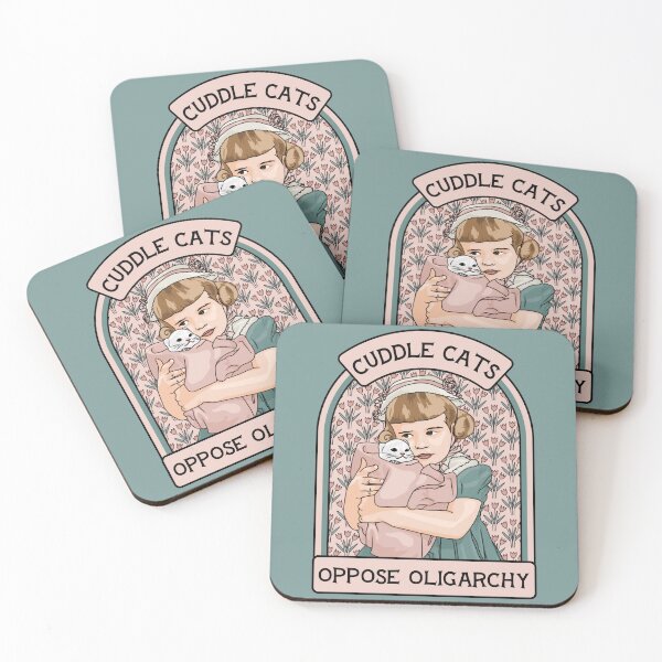 Item preview, Cuddle Cats, Oppose Oligarchy designed and sold by Unhinged Heather.