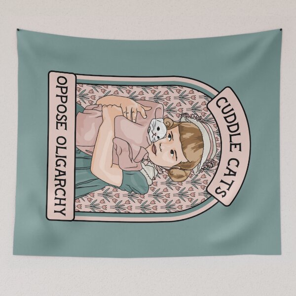 Item preview, Cuddle Cats, Oppose Oligarchy designed and sold by Unhinged Heather.
