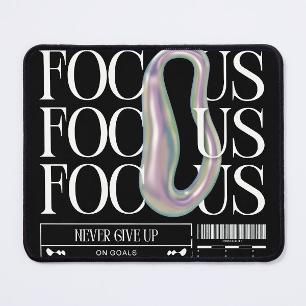 Item preview, FOCUS - Motivational Abstract Typography Tee designed and sold by Classicstitch12.