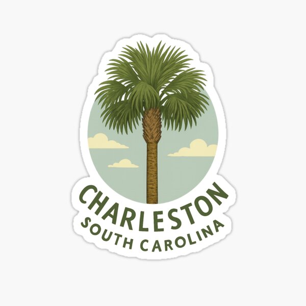 Item preview, Charleston Vintage Palmetto Tree designed and sold by Wander Designs.