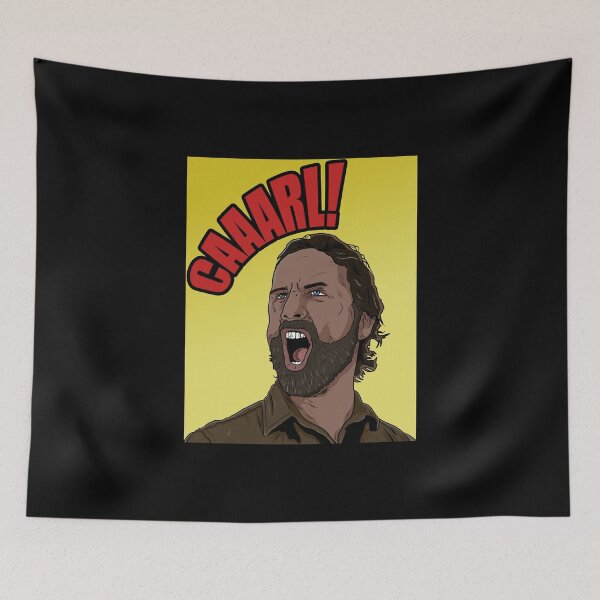 Item preview, Rick Shouting Carl (in color) designed and sold by blacksnowcomics.