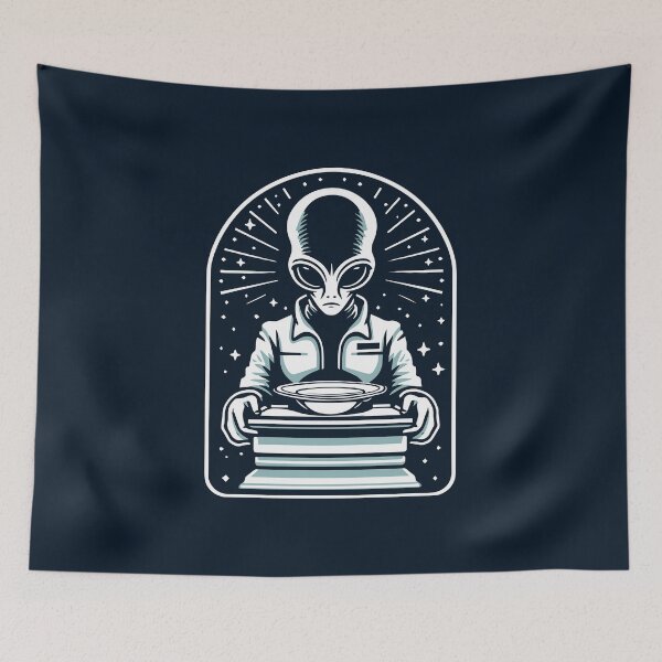Item preview, Alien To Serve Man designed and sold by ArtFactoryAI.