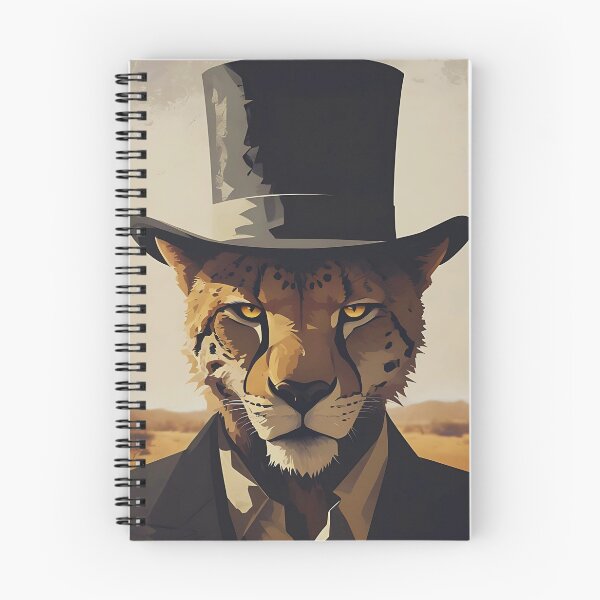 Item preview, Dapper Cheetah – Minimalist Desert Elegance designed and sold by Dino-Lune.