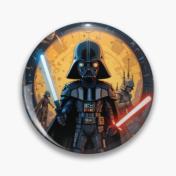 Item preview, Red Blue Star Wars Cartoon Art Galactic Scenes designed and sold by ART ATTACK ZONE.