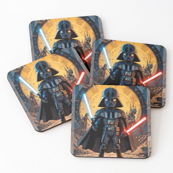 Item preview, Red Blue Star Wars Cartoon Art Galactic Scenes designed and sold by ART ATTACK ZONE.