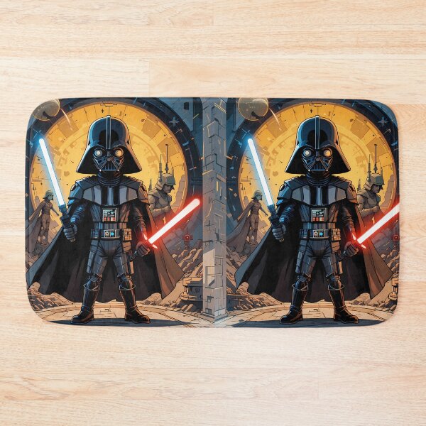 Item preview, Red Blue Star Wars Cartoon Art Galactic Scenes designed and sold by ART ATTACK ZONE.