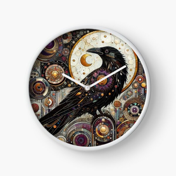Vista previa del artículo con la obra «Cuervo Patricio», diseñado y vendido por El Ojo de Lilith.
