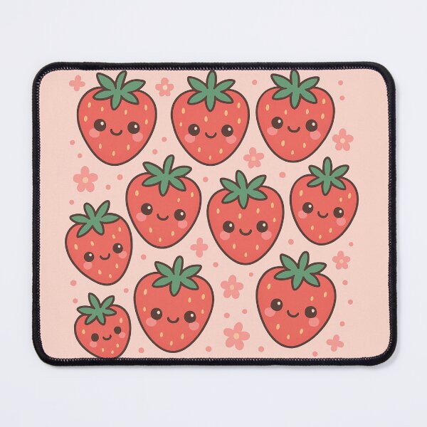 Item preview, Cute Strawberry Pattern designed and sold by Porosenok.