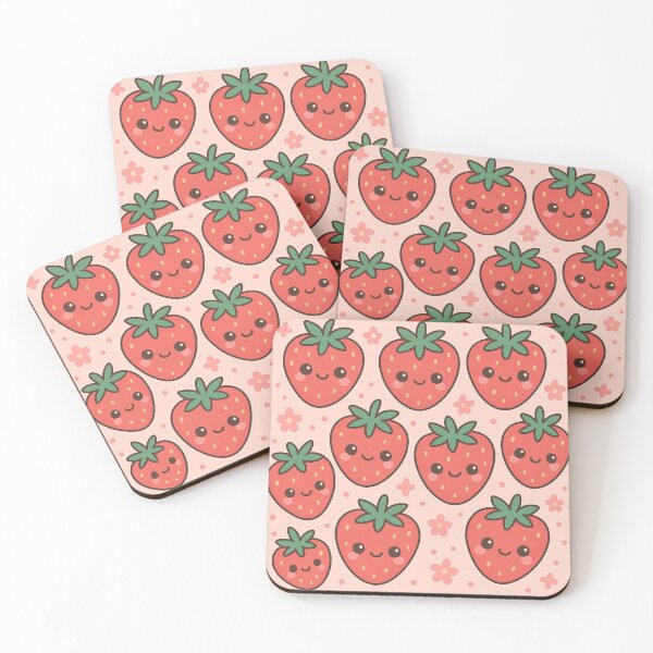 Item preview, Cute Strawberry Pattern designed and sold by Porosenok.