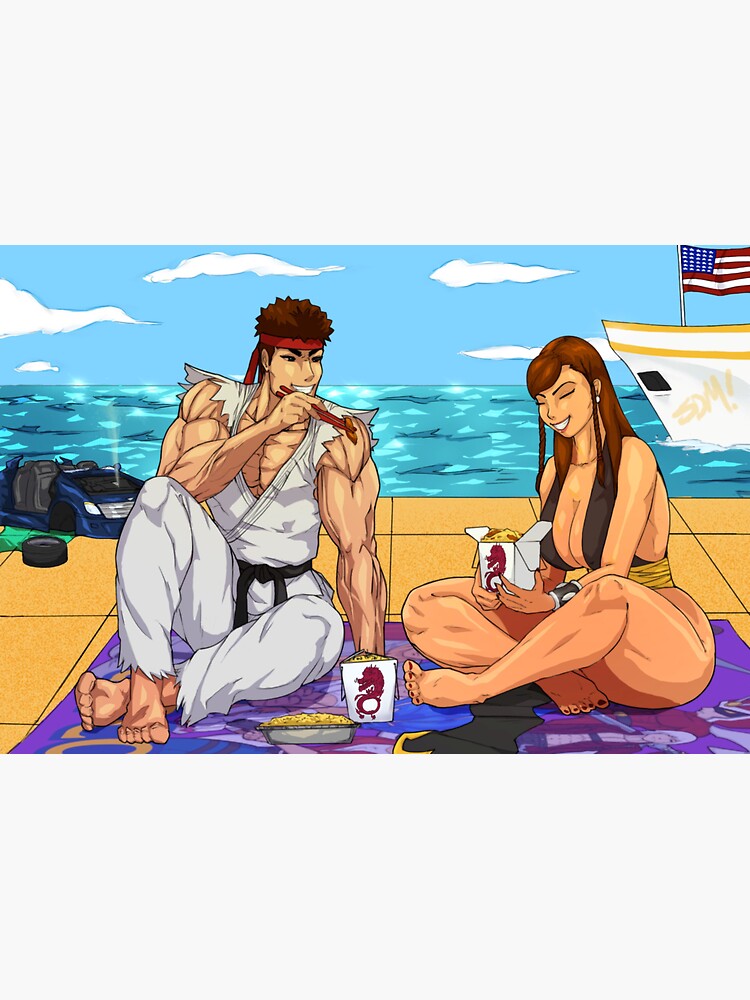 Thumbnail 3 of 3, Sticker, Ryu X Chun Li designed and sold by Reflex76.