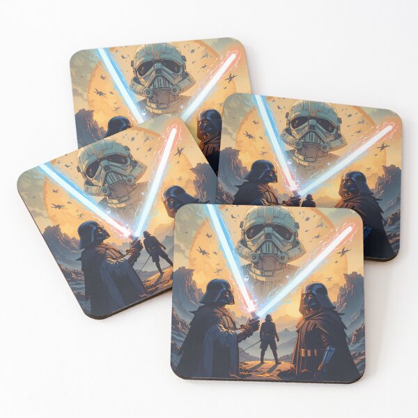 Item preview, Fight Star Wars Cartoon Art Epic Battle Scenes designed and sold by ART ATTACK ZONE.