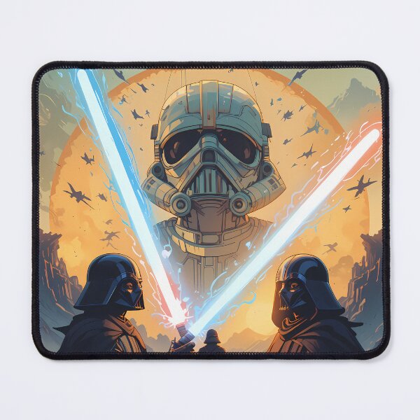 Item preview, Fight Star Wars Cartoon Art Epic Battle Scenes designed and sold by ART ATTACK ZONE.