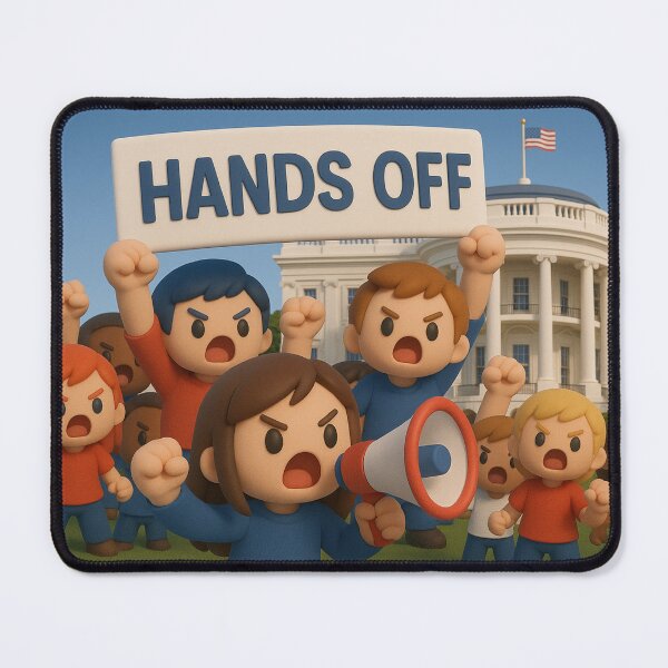 Item preview, "Hands Off - White House Protest" - Activism designed and sold by MySheetMusicArt.