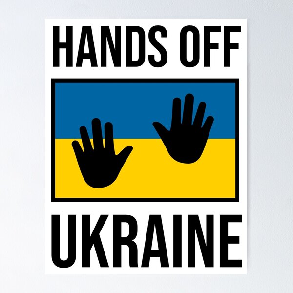 Item preview, Hands off Ukraine  designed and sold by Rachel the Artist .