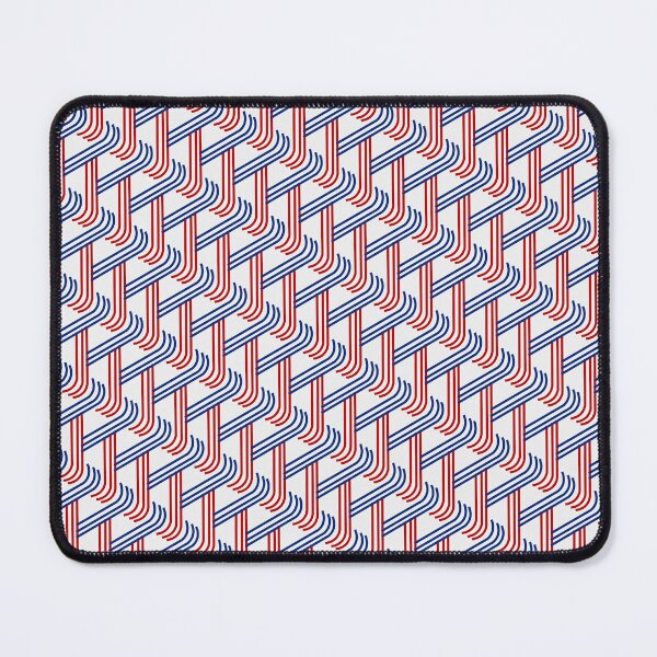 Item preview, Hinge Colorful Waves Tricolor Pattern Patriotic White designed and sold by EvergreenMotifs.