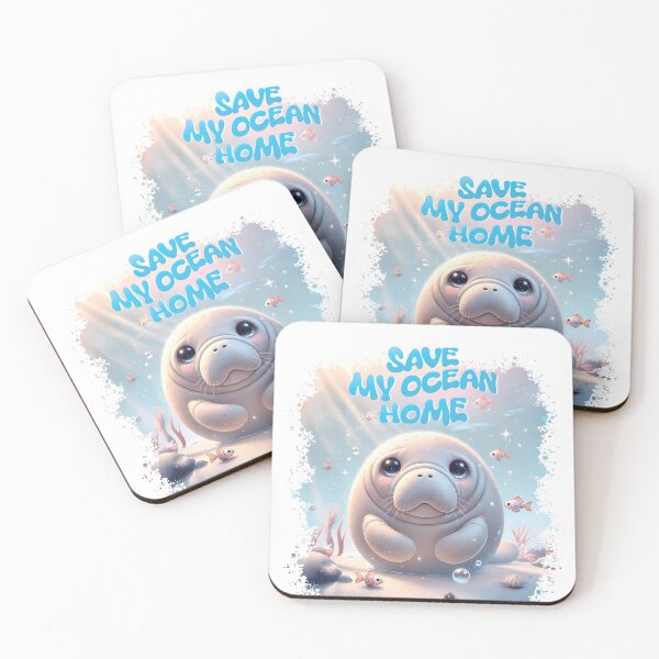 Item preview, Don’t Let Me Disappear – Save the Manatee designed and sold by MiniindY Pop.