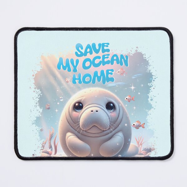 Item preview, Don’t Let Me Disappear – Save the Manatee designed and sold by MiniindY Pop.