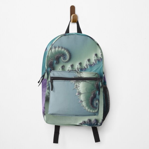 Item preview, Minimal Spiral Fractal in Teal, Sage, and Dusty Purple designed and sold by Harmonic_Layers.