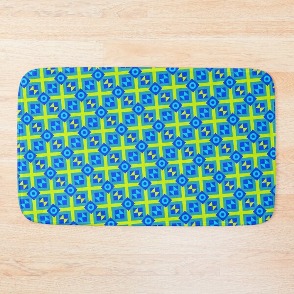 Item preview, Colorful Egyptian Square Block Infinite Pattern Endless Geometry designed and sold by EvergreenMotifs.