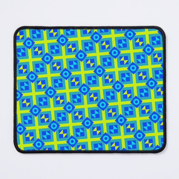 Item preview, Colorful Egyptian Square Block Infinite Pattern Endless Geometry designed and sold by EvergreenMotifs.