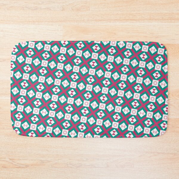 Item preview, Colorful Egyptian Square Block Infinite Pattern Endless Geometry designed and sold by EvergreenMotifs.