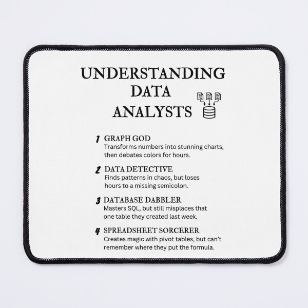 Item preview, Understanding Data  Analysts - Funny Definitions designed and sold by PsyFlow35.