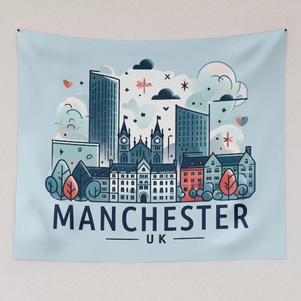 Artikelvorschau, Manchester entworfen und verkauft von WanderlustCoCo.