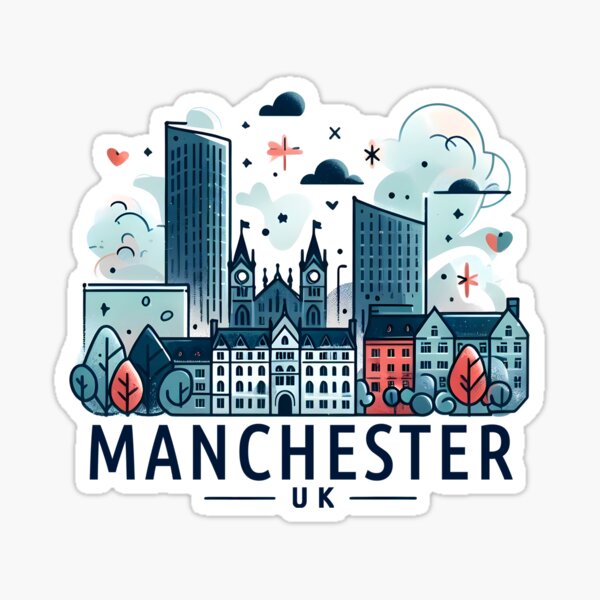 Item preview, Manchester  designed and sold by WanderlustCoCo.