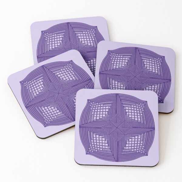 Item preview, Geometric image of purple frames with offset designed and sold by Cherevan.