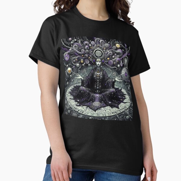 Vista previa del artículo con la obra «Bruja Olivia y su espiral», diseñado y vendido por El Ojo de Lilith.