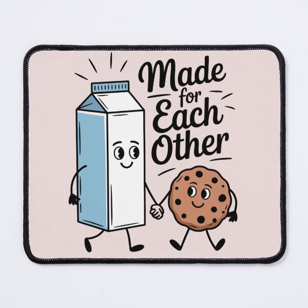 Item preview, Made for Each Other Shirt – Cute Milk & Cookie Couple Design – Funny Food Pun Tee designed and sold by Jayleen Olivia.