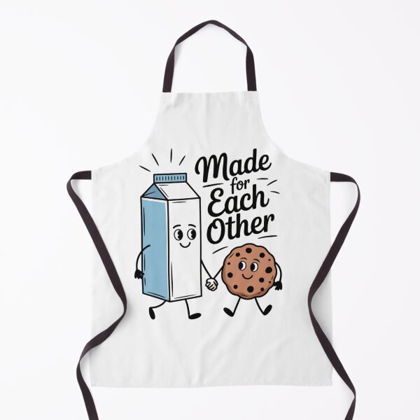 Item preview, Made for Each Other Shirt – Cute Milk & Cookie Couple Design – Funny Food Pun Tee designed and sold by Jayleen Olivia.
