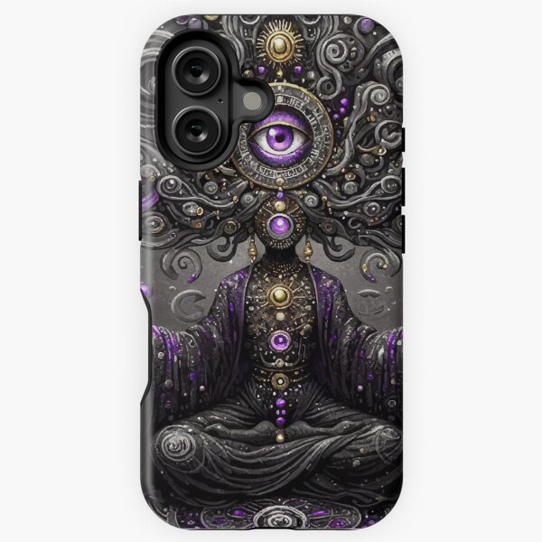 Vista previa del artículo con la obra «Bruja Olivia púrpura», diseñado y vendido por El Ojo de Lilith.