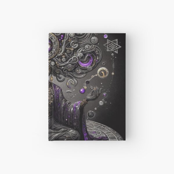 Vista previa del artículo con la obra «Bruja Olivia púrpura», diseñado y vendido por El Ojo de Lilith.