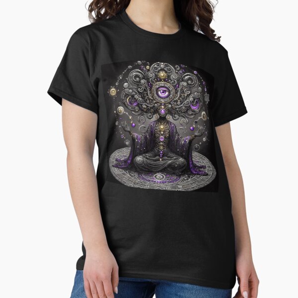 Vista previa del artículo con la obra «Bruja Olivia púrpura», diseñado y vendido por El Ojo de Lilith.