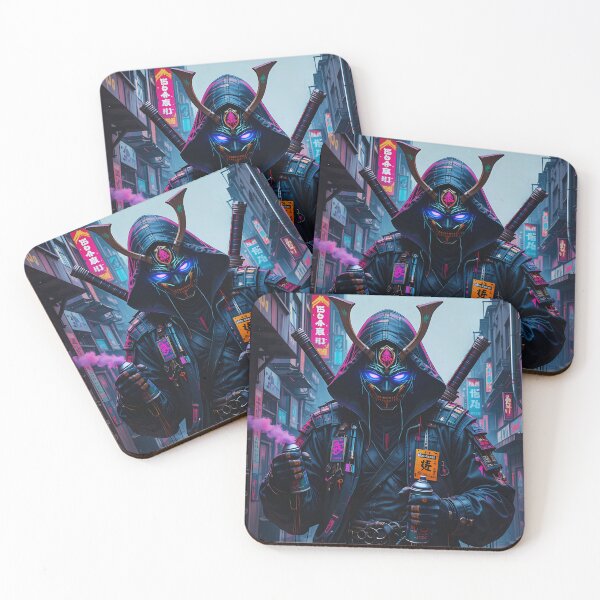 Item preview, Graffiti Samurai – Urban Warrior with Neon Street Style designed and sold by Dino-Lune.